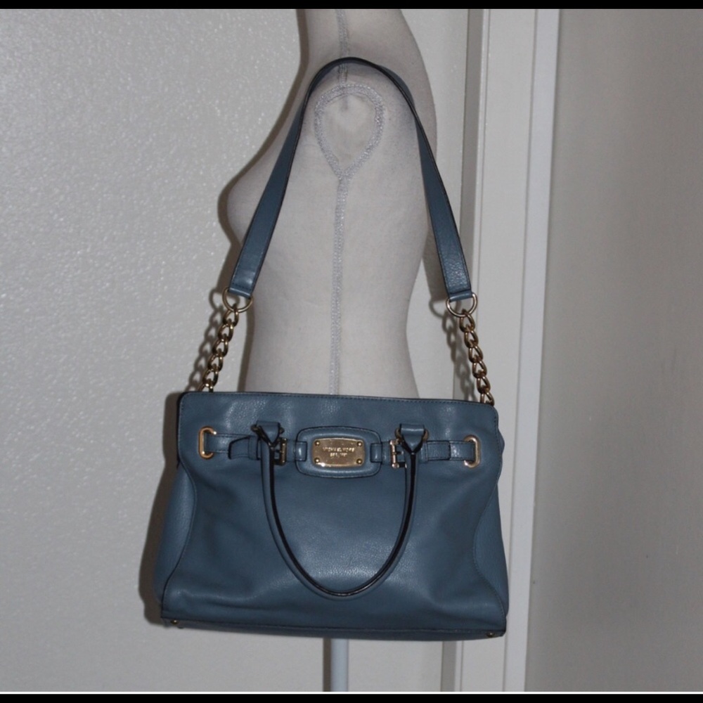 Michael Kors Blue Satchel Shoulder Bag